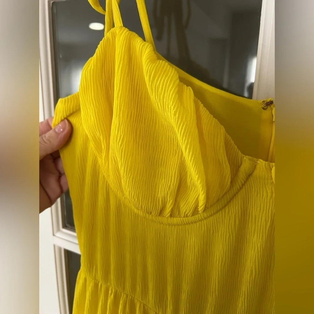 Tularosa Tinsley Dress in Vibrant Yellow - Size M - Picture 6 of 9